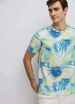 Футболка с принтом, Желтый