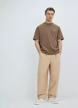 Футболка с текстовым принтом, Серый