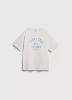 Футболка с вышивкой для мальчиков, Бежевый