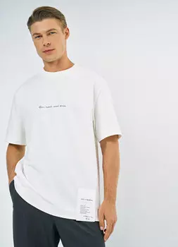 Футболка с вышивкой O'STIN x Яндекс Книги, Белый