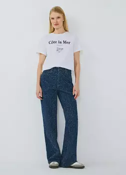 Футболка в морском стиле, Белый