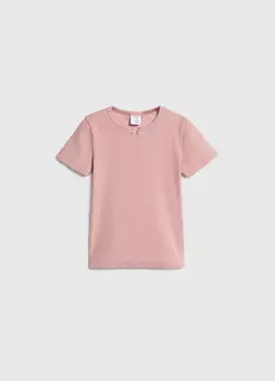 Футболка в рубчик для девочек, Розовый