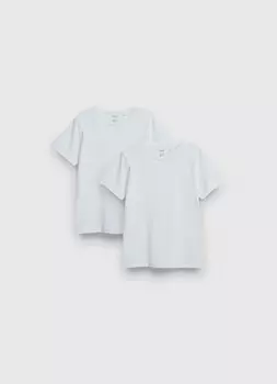 Футболки для девочек, 2 шт., Белый