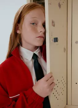 Галстук для девочек, Черный