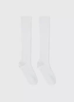 Гольфы в рубчик, Белый