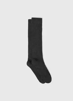 Гольфы в рубчик, Серый