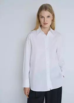 Хлопковая рубашка, Белый