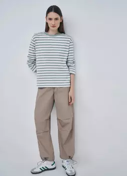 Хлопковые брюки, Бежевый