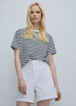 Хлопковые шорты, Белый