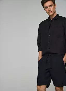 Хлопковые шорты, Черный