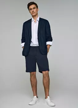 Хлопковые шорты, Синий