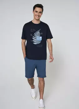 Хлопковые шорты, Синий