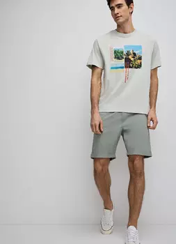 Хлопковые шорты, Зеленый