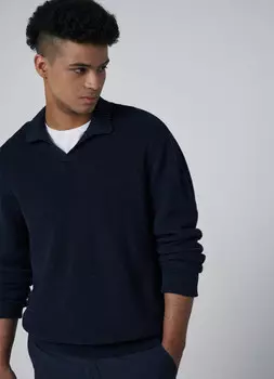 Хлопковый джемпер, Синий