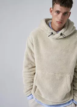 Худи из флиса, Бежевый