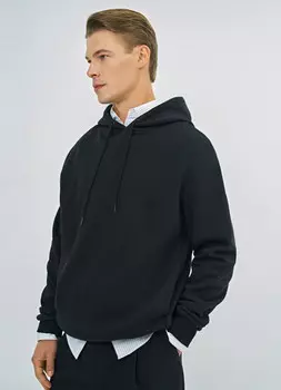 Худи из хлопка, Черный