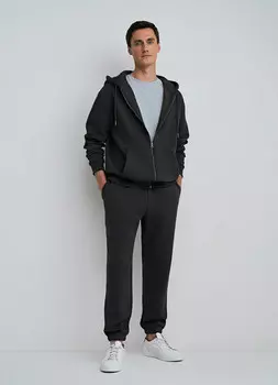 Худи на молнии, Серый