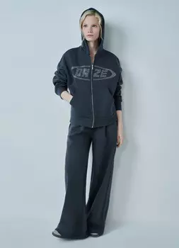 Худи на молнии, Серый