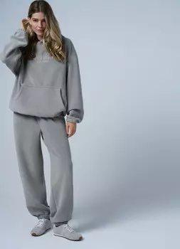 Худи оверсайз с вышивкой, Зеленый