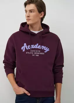 Худи с аппликацией, Фиолетовый