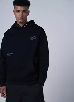 Худи с принтом, Черный