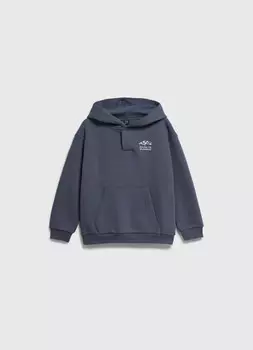 Худи с принтом для мальчиков, Синий
