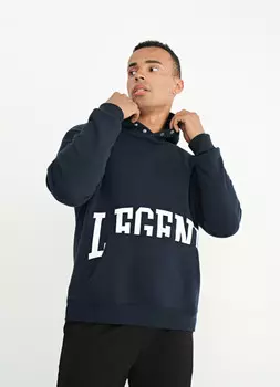 Худи с принтом, Синий