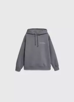 Худи с вышивкой для девочек, Серый