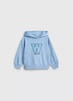 Худи свободное для девочек, Голубой