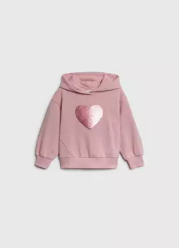 Худи свободное для девочек, Розовый