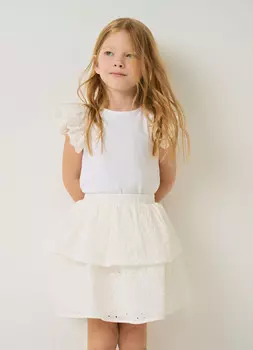 Юбка для девочек, Белый
