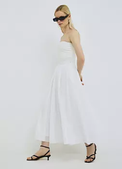 Юбка миди, Белый