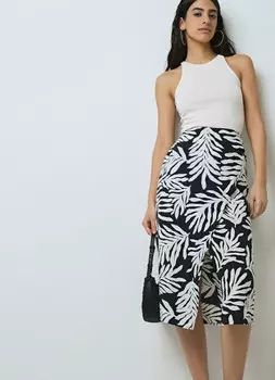 Юбка миди на запах, Черный