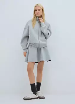 Юбка мини, Серый