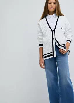 Кардиган для девочек, Белый