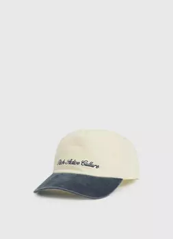 Кепка колор-блок с вышивкой, Белый