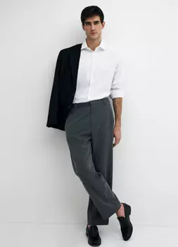 Классическая рубашка из хлопка, Белый