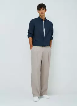 Классическая рубашка, Синий