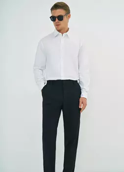 Классические брюки Slim fit, Черный