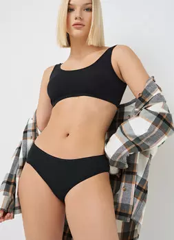 Классические трусы-брифы, 2 шт., Черный