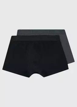 Классические трусы-транки, 2 шт., Черный