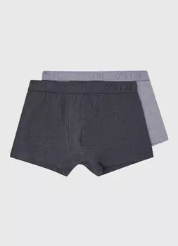 Классические трусы-транки, 2 шт., Серый