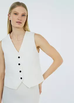 Классический жилет, Белый