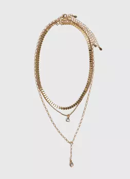 Колье, 3 шт., Золотой