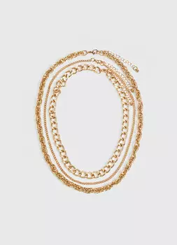 Колье, 3 шт., Золотой
