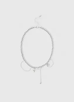 Колье для девочек, Серебряный