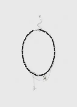 Колье с подвеской для девочек, Черный