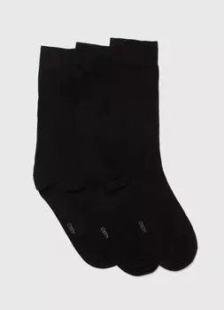 Базовые носки, 3 пары, Черный