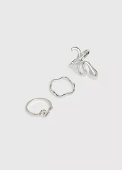 Комплект украшений для девочек, 3 шт., Серебряный