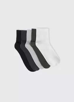 Короткие носки для мальчиков, 5 пар, Серый